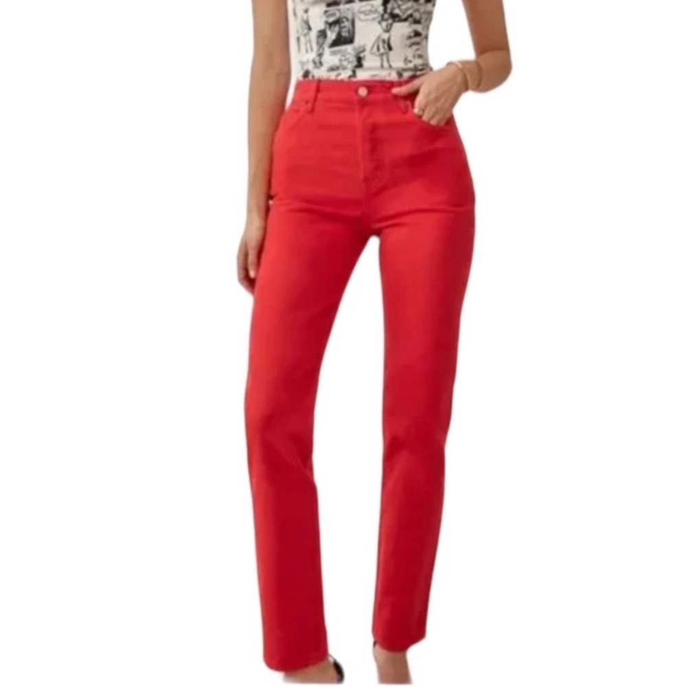 Reformation Cynthia Jeans Tomato 26